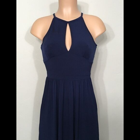 New. Michael Kors split navy maxi dress. Petite - Picture 7 of 16